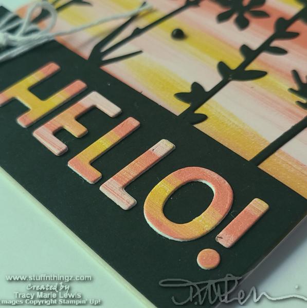 Sunset Hello Card | Tracy Marie Lewis | www.stuffnthingz.com