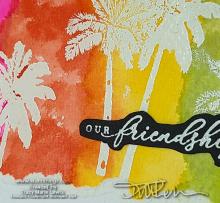 Slimeline Sunday Tropical Friendship Card | Tracy Marie Lewis | www.stuffnthingz.com