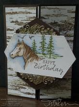 Birch Horse Birthday Card | Tracy Marie Lewis | www.stuffnthingz.com