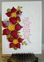Formed flowers Psalm Card | Tracy Marie Lewis | www.stuffnthingz.com