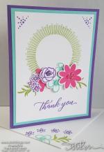 Bright Blooms Thank You Card | Tracy Marie Lewis | www.stuffnthingz.com
