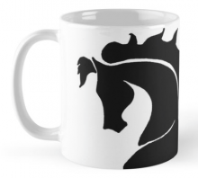 Red Bubble Prancing Horse Mug | Tracy Marie Lewis | www.stuffnthingz.com
