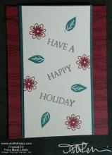 Swirled Holiday Beginner Card | Tracy Marie Lewis | www.stuffnthingz.com
