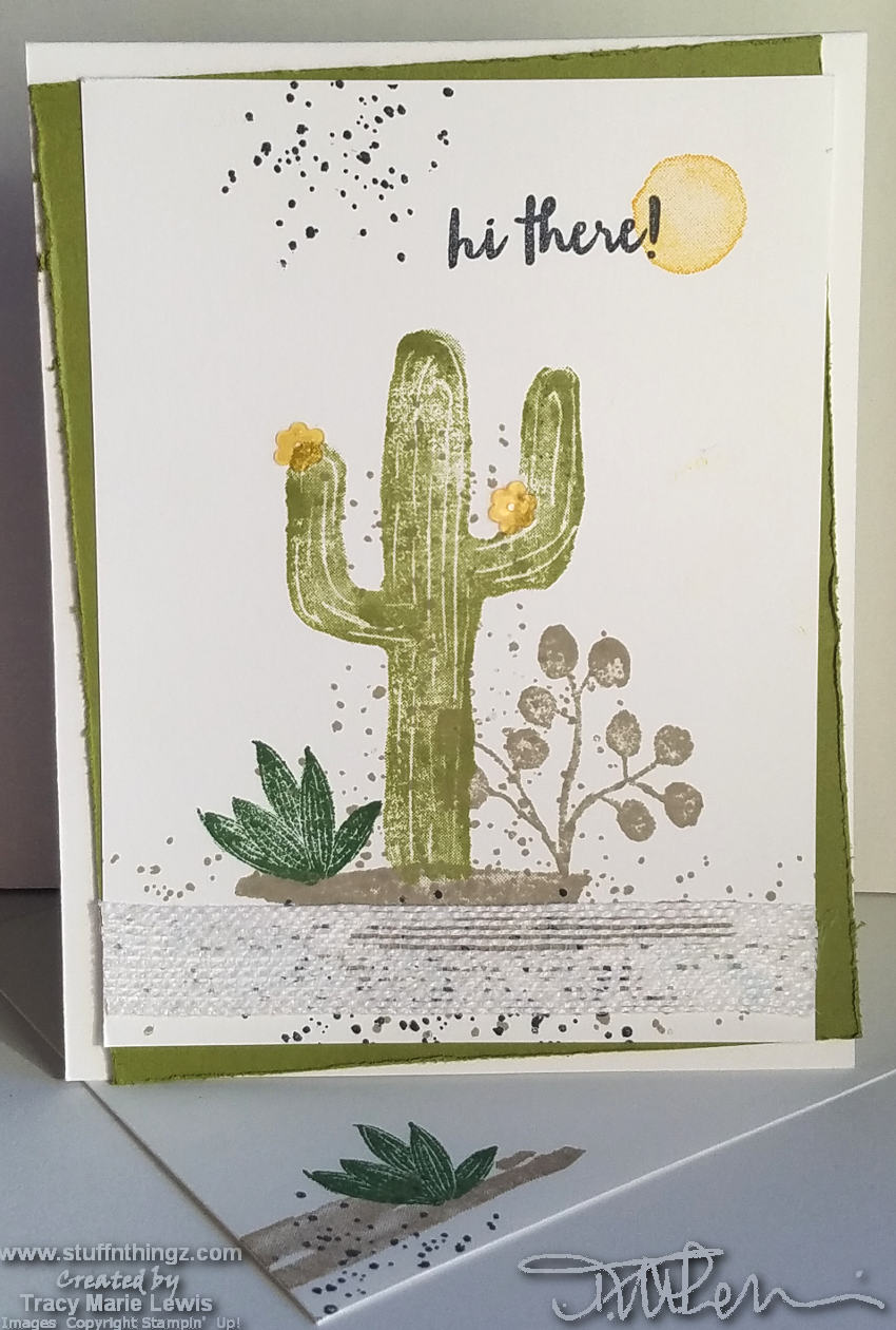 January 2019 Stampin' Dreams Blog Hop - Casual Stamper A2 Card Example