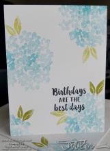 Simple Stamping Hydrangea Card | Tracy Marie Lewis | www.stuffnthingz.com