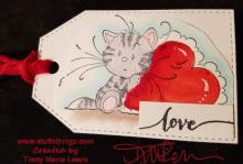 Kitten Love Tag For Mom | Tracy Marie Lewis | www.stuffnthingz.com