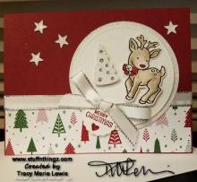 Stamp Camp - Rudolph Christmas Card | Tracy Marie Lewis | www.stuffnthingz.com