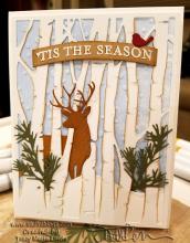 Tis the Season Deer in the Trees Card | Tracy Marie Lewis | www.stuffnthingz.com